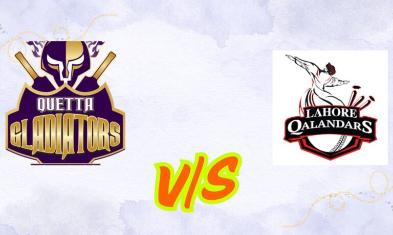 quetta gladiators vs lahore qalandars timeline