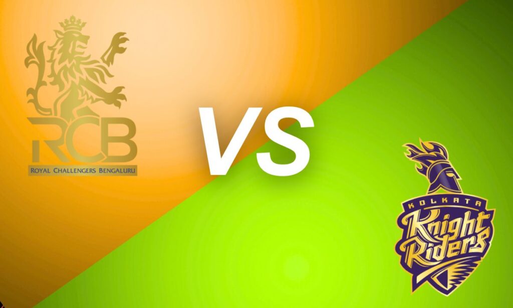 royal challengers bengaluru vs kolkata knight riders timeline