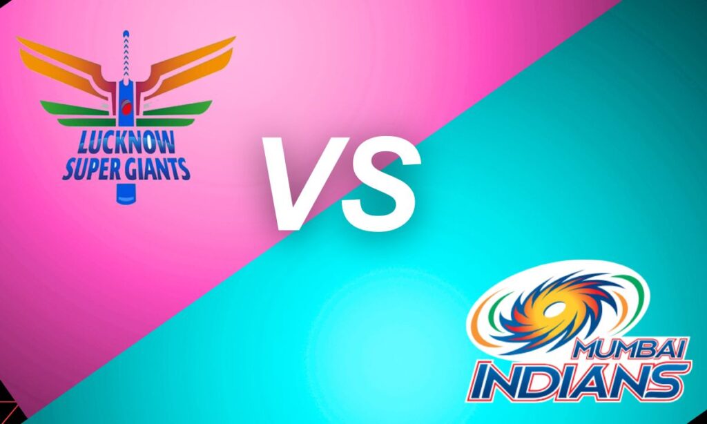 lucknow super giants vs mumbai indians timeline